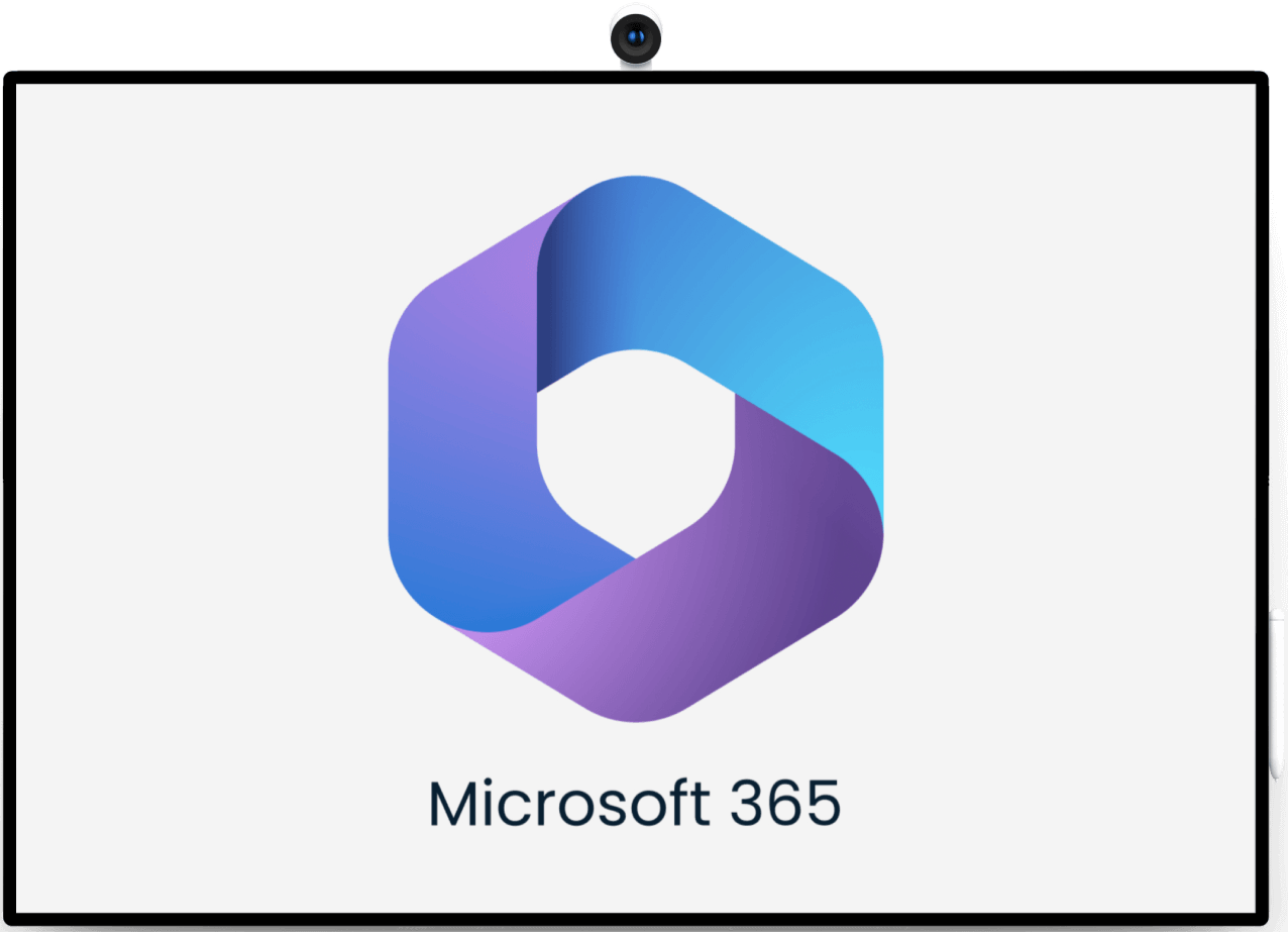 Screen showing the Microsoft 365 logo